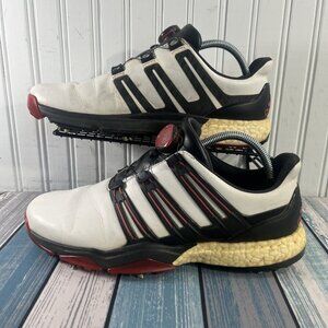 Adidas Powerband BOA Boost Golf Shoes White/Red/Black Q44870 Men’s Size 10